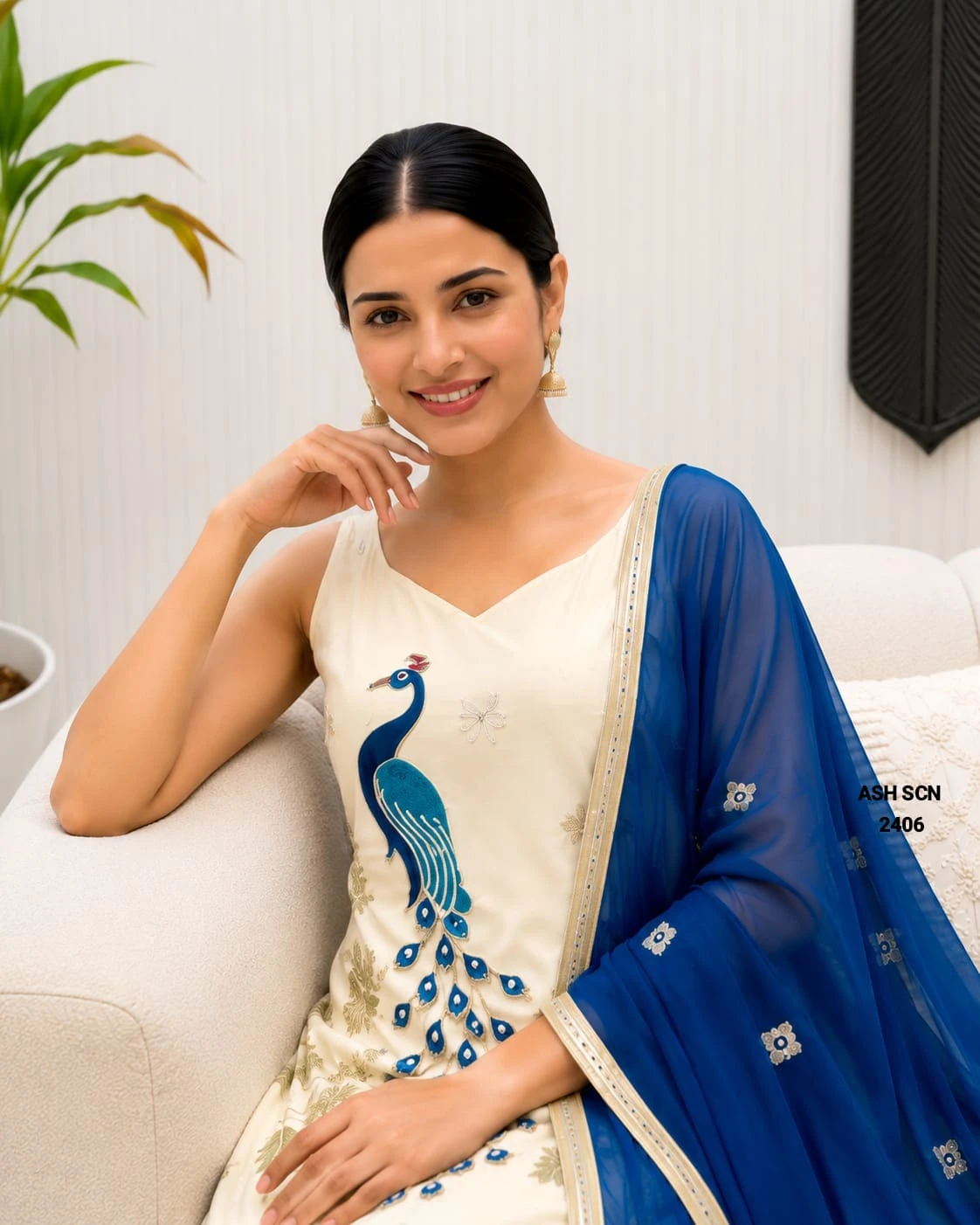 EMBROIDERY WORK WOMEN'S PURE FRENCH CRAPE KURTA SET'S